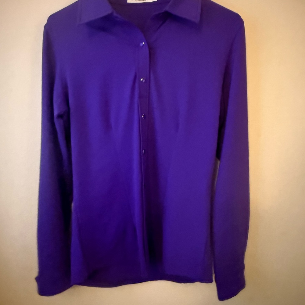 Women's Purple Button Down Shirt - Ranch Dress’n